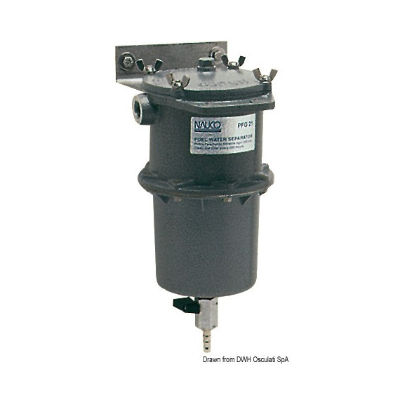Pré-filtre centrifuge séparateur eau/carburant (gasoil ou essence) 150 microns Variante ou Accessoires Réduit:3/8" *17.021.00*