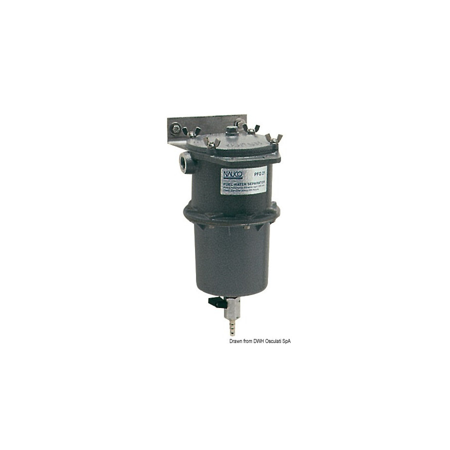 Pré-filtre centrifuge séparateur eau/carburant (gasoil ou essence) 150 microns Variante ou Accessoires Réduit:3/8" *17.021.00*