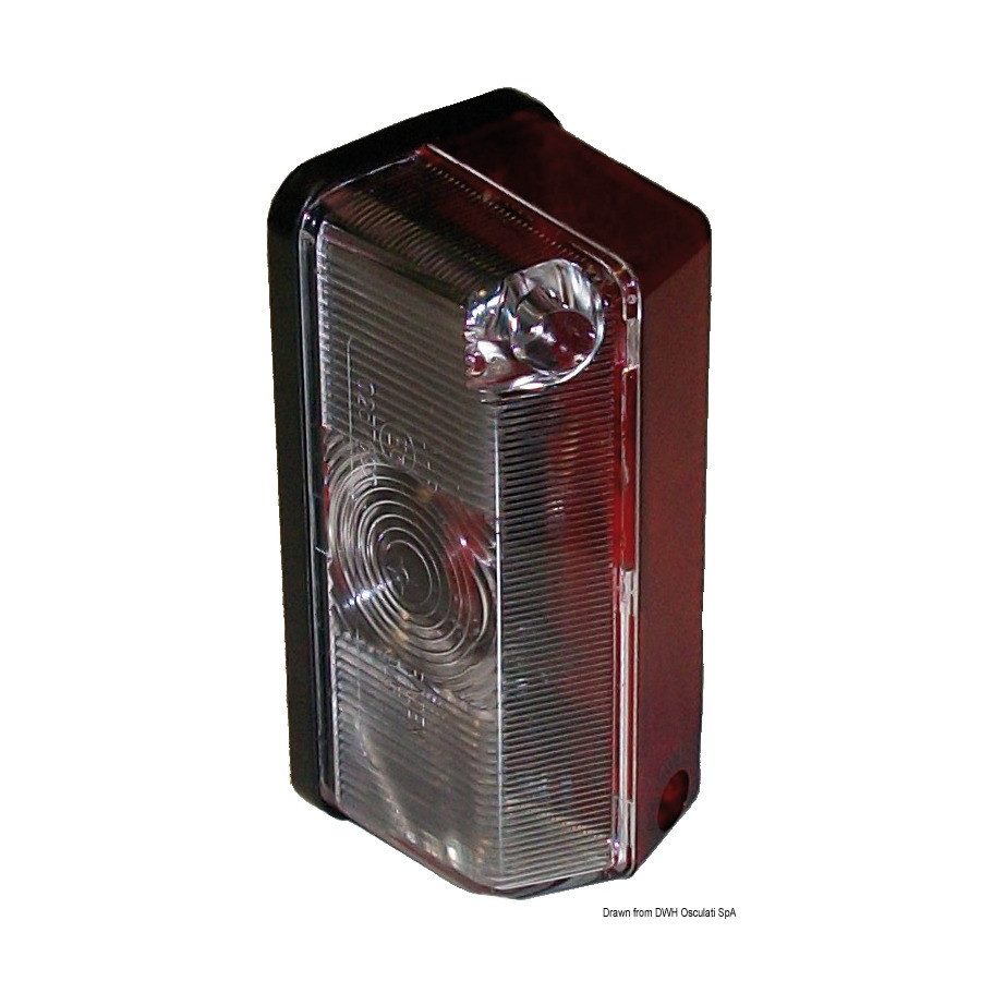 Feux d'encombrement Variante ou Accessoires Réduit:base plate blanc/rouge *02.022.01* Qté : 2