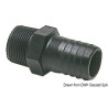 Embout mâle en polycarbonate noir