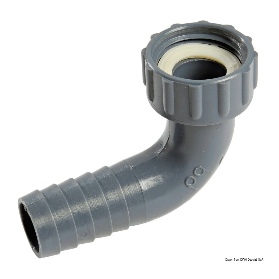 Embout polypropylène, attache à vis et joint 