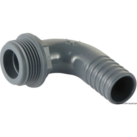 Embout mâle 90° en polypropylène 