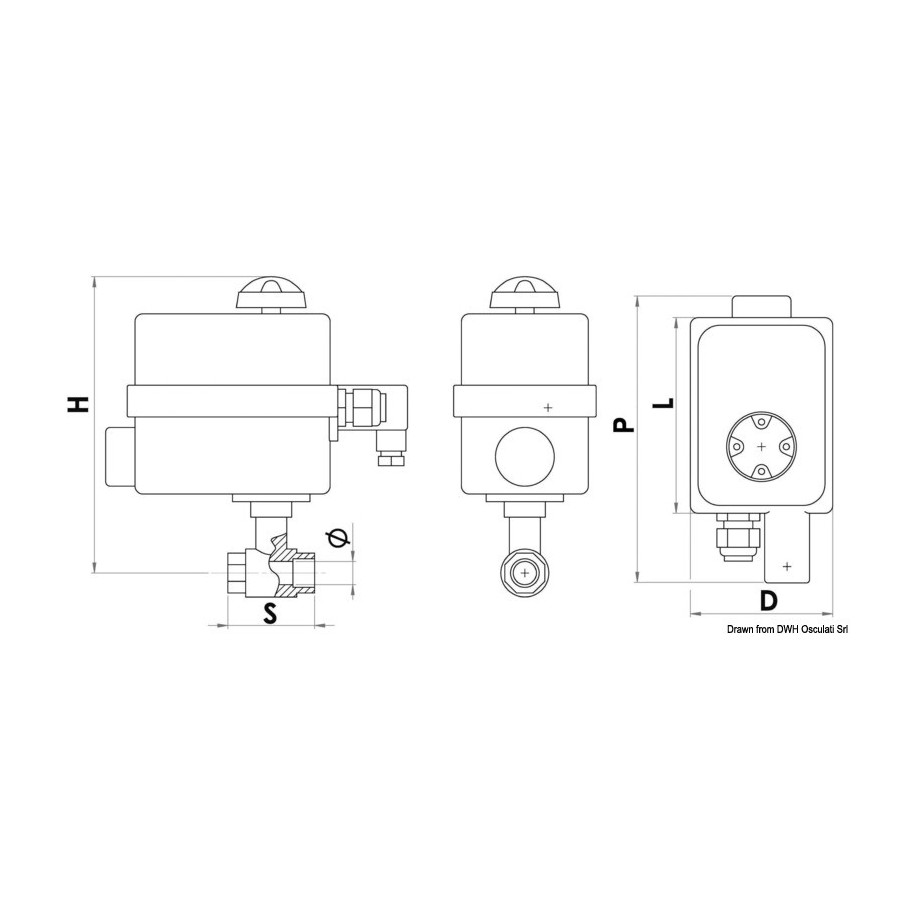 Valves à roulement PN40 à commande à distance 