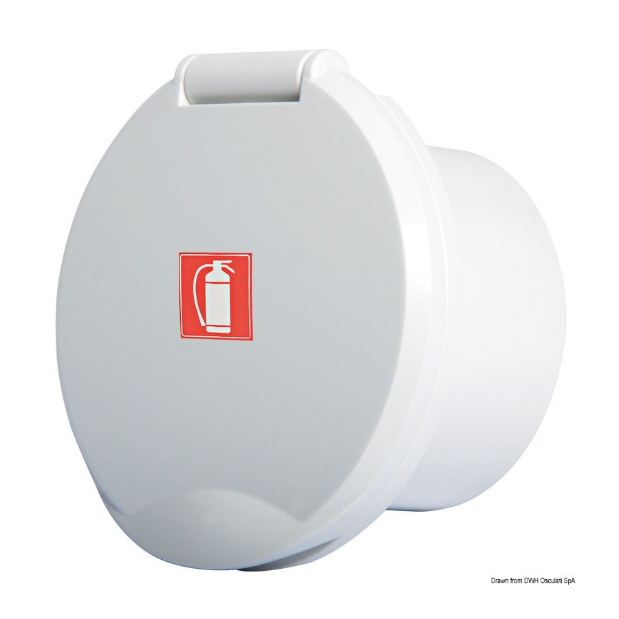 Bloc en ABS blanc Variante ou Accessoires Réduit:blanc Classic Evo avec dessin extincteur *17.452.55*