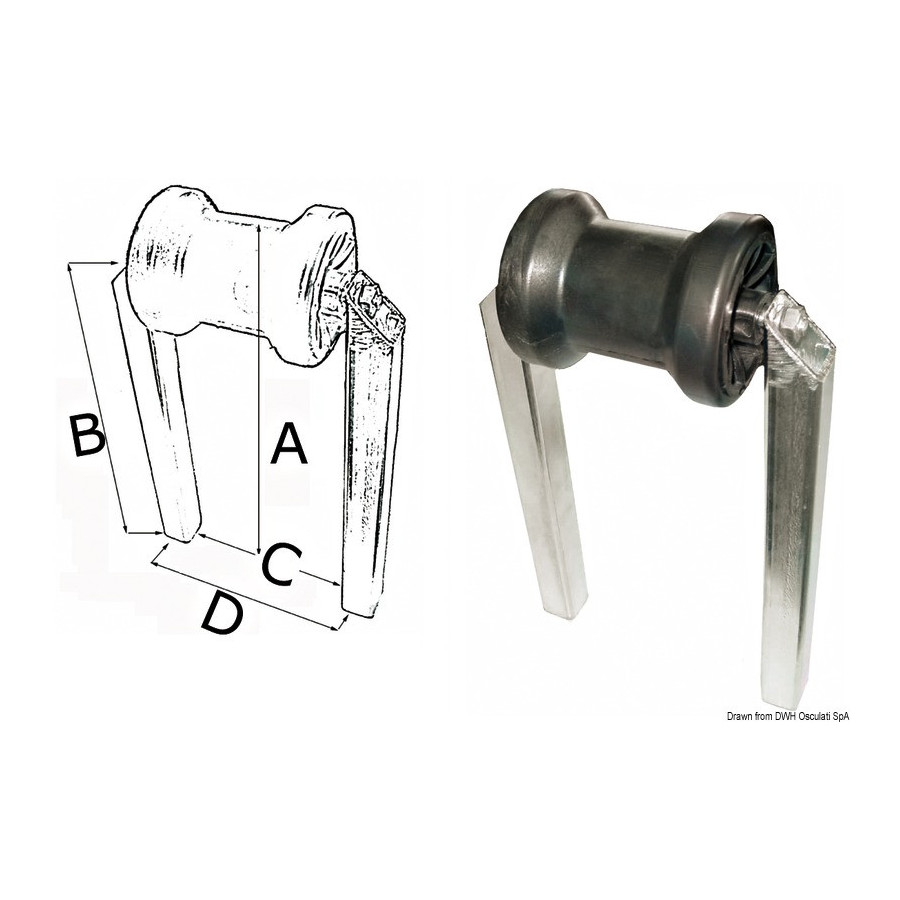 Diabolo soutien-quille central 