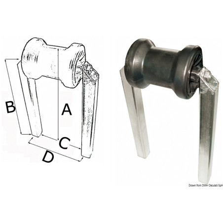 Diabolo soutien-quille central