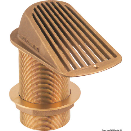 Crépine passe-coque en bronze GUIDI série 2000