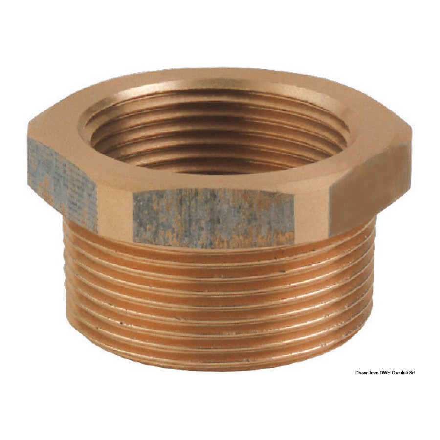 Raccord M-F en bronze GUIDI 