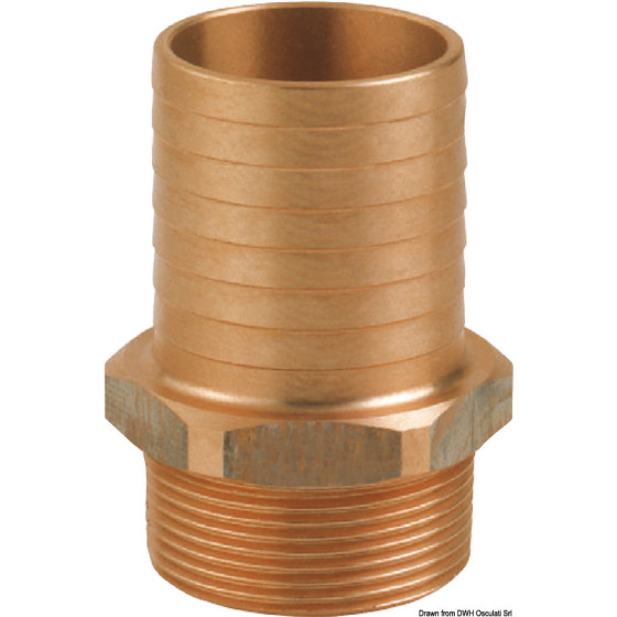 Embout mâle en bronze GUIDI 