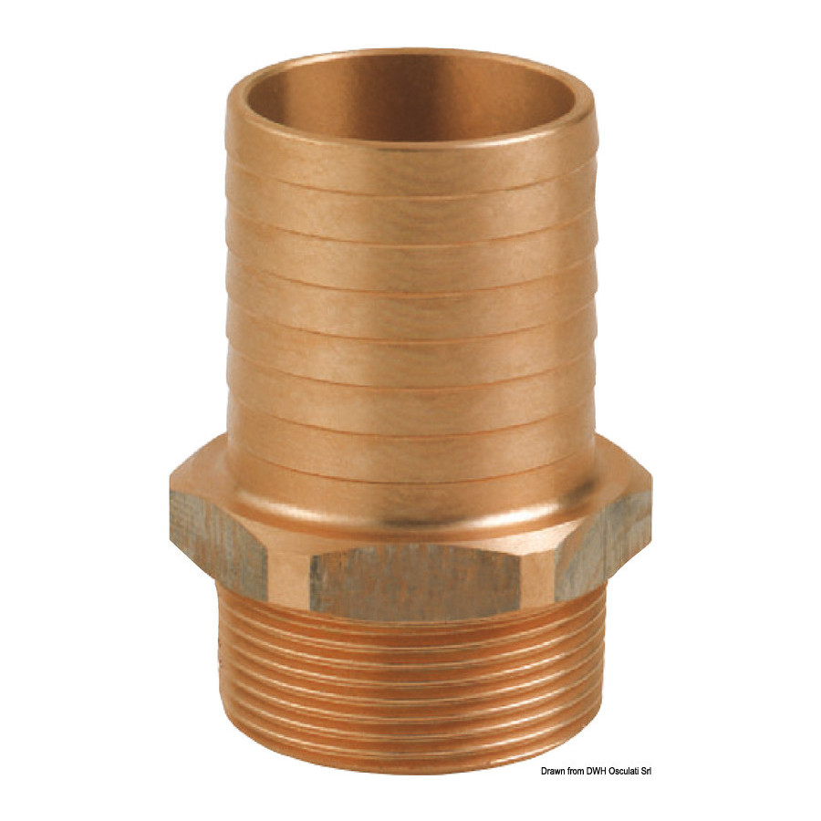 Embout mâle en bronze GUIDI 
