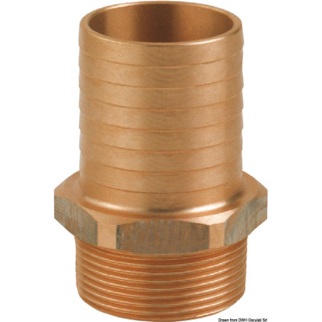 Embout mâle en bronze GUIDI