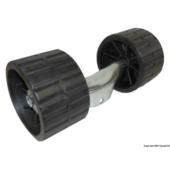 Roues latérales avec étrier 