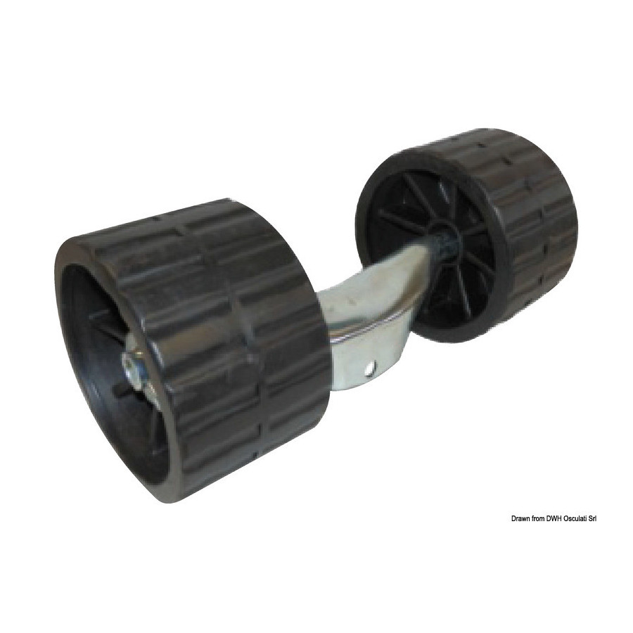 Roues latérales avec étrier 