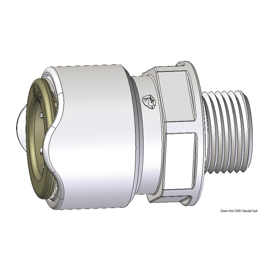Adaptateur 3/8" BSP mâle WHALE 