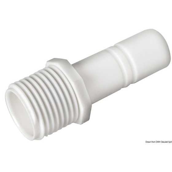 WHALE raccord cylindrique + mâle ½ BSP 