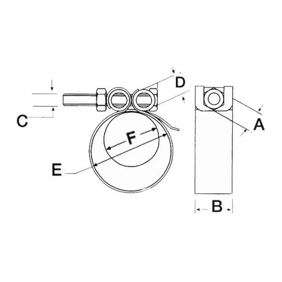 Colliers de serrage HEAVY DUTY 