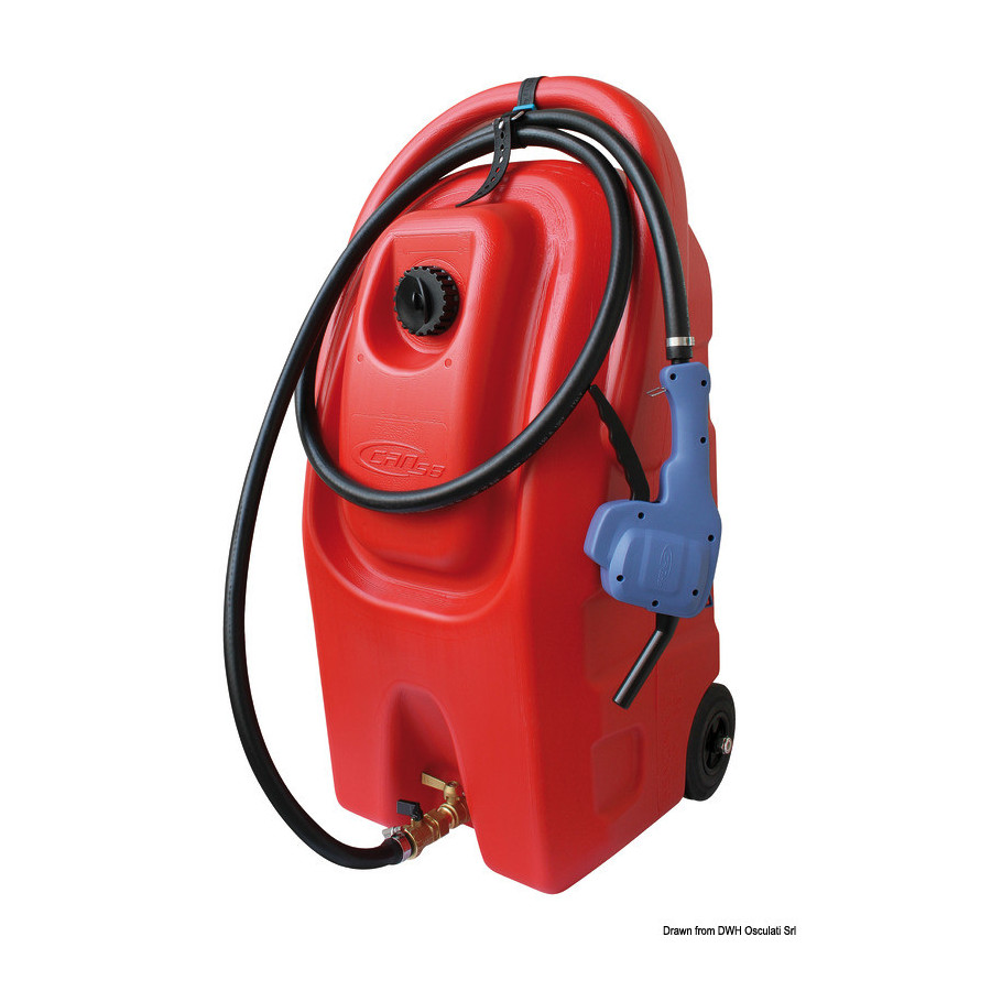 Conteneurs pour transport essence avec roues 