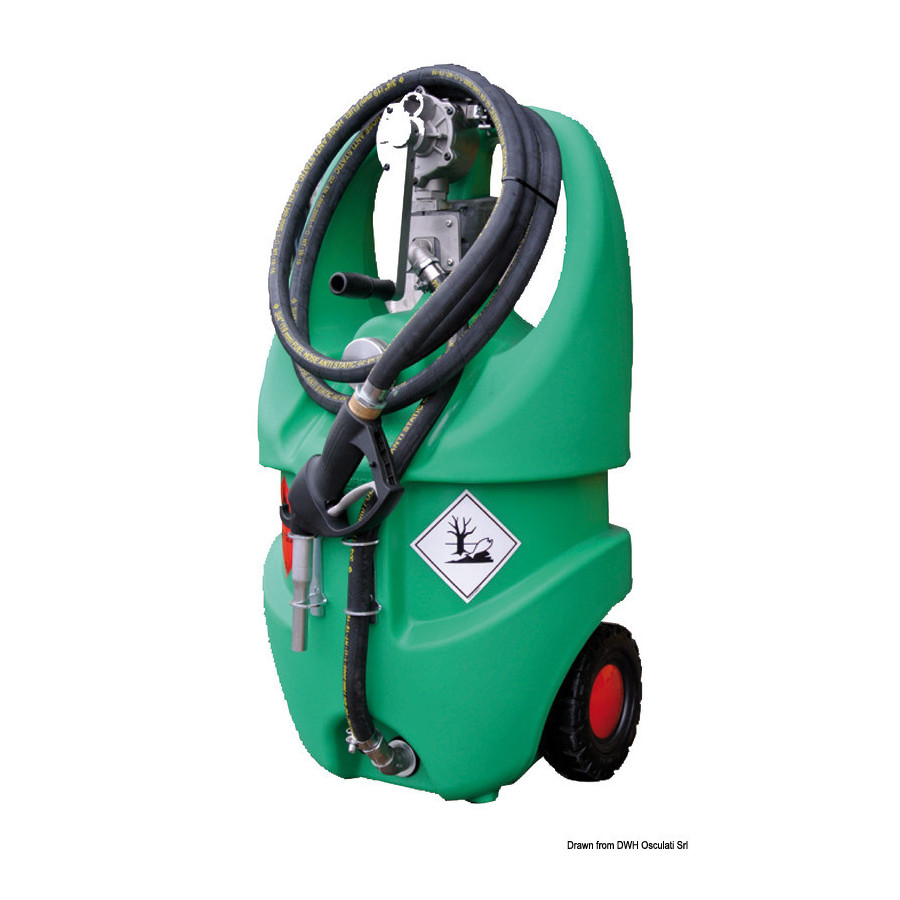 Conteneurs pour transport essence avec roues, homologués ADR Variante ou Accessoires Réduit:avec roues homologué ADR 55 l *18.40