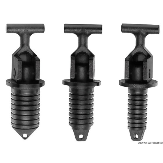 Bouchon siphon flottant à expansion de cames 