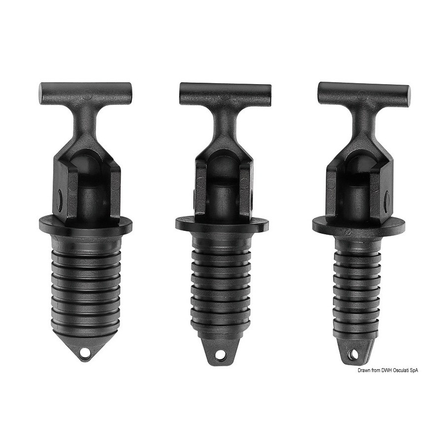 Bouchon siphon flottant à expansion de cames 