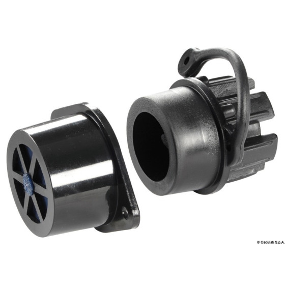 Nable avec valve pour bateaux pneumatiques 