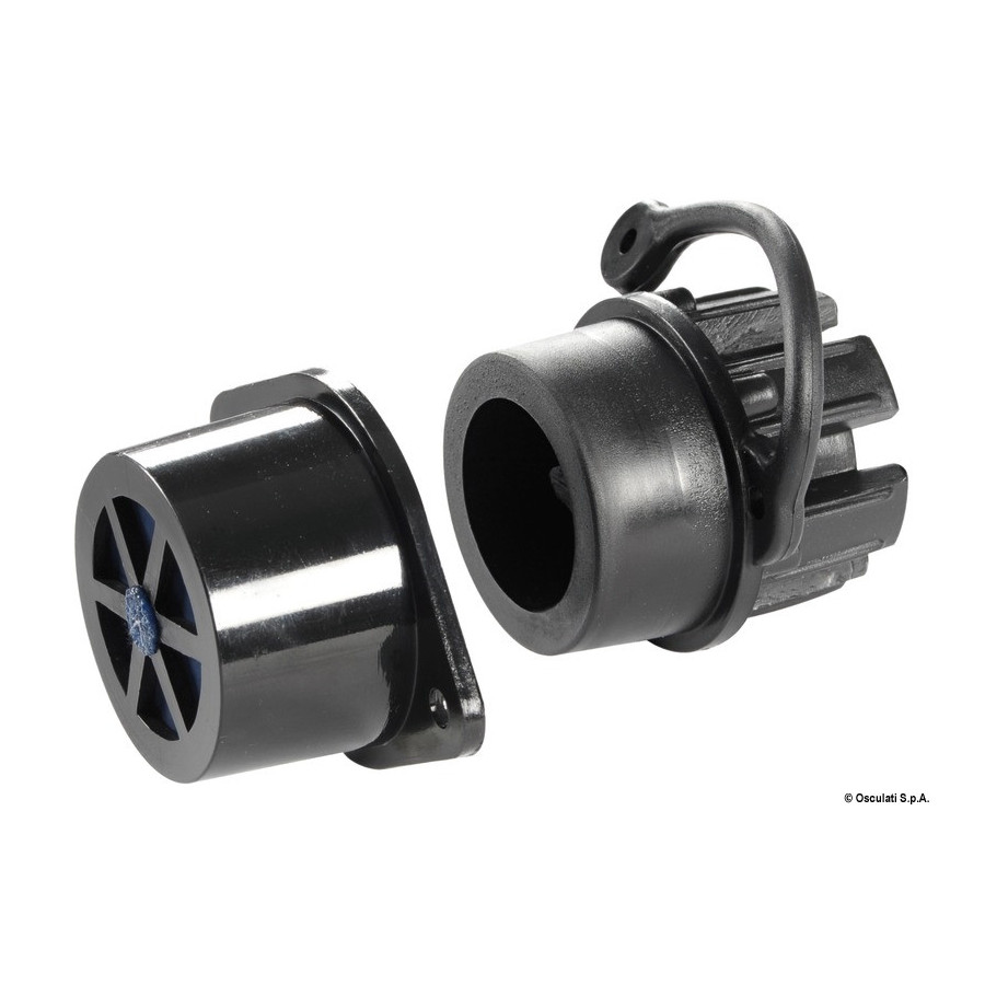 Nable avec valve pour bateaux pneumatiques 