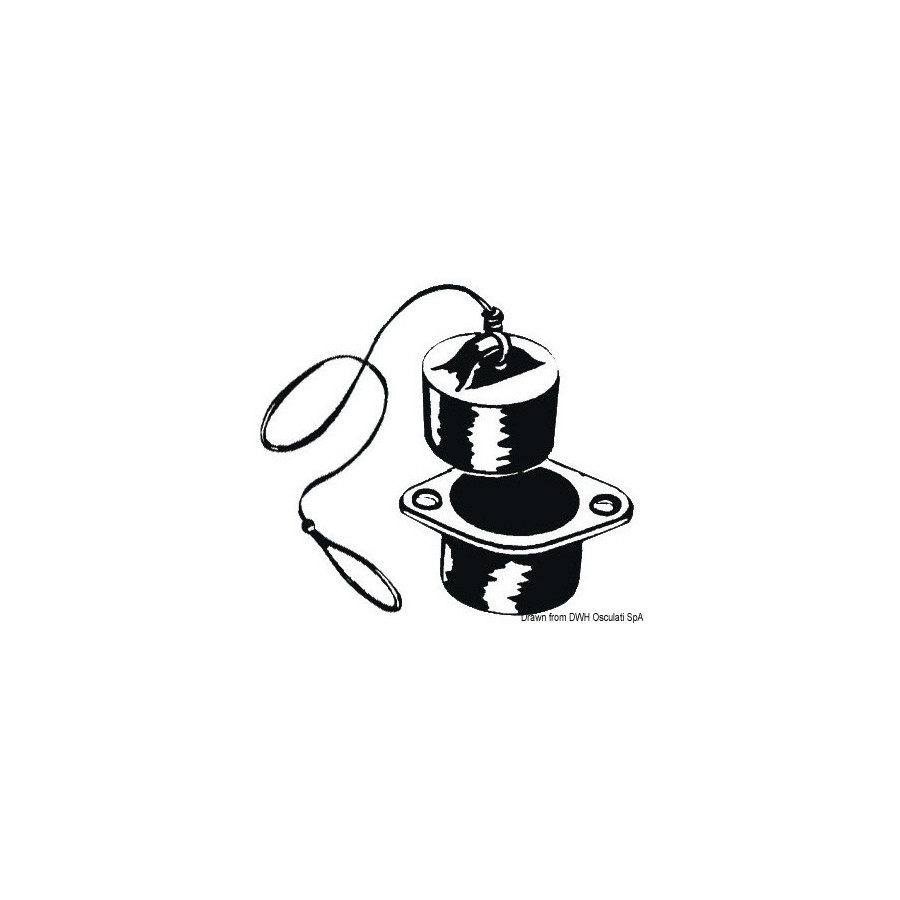 Nable avec valve pour bateaux pneumatiques 