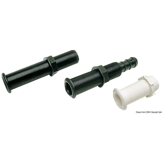 Passe-coque de vidange à utiliser avec bouchons siphon 