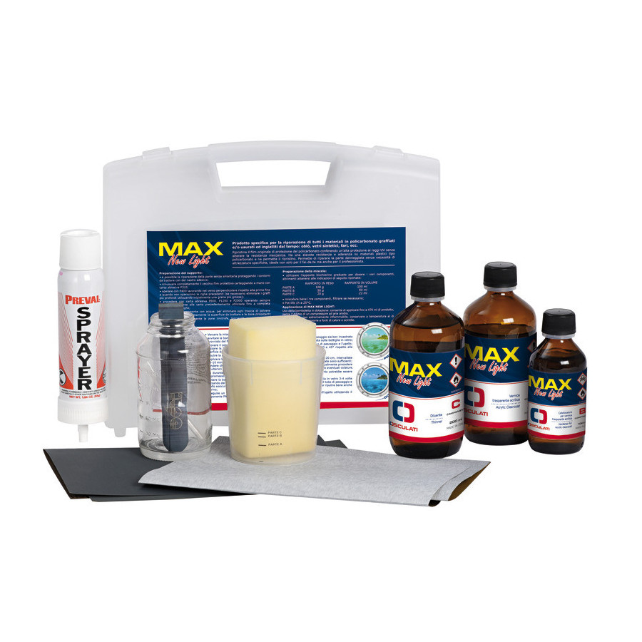 Rénovateur anti-rayures pour polycarbonate Max New Light 