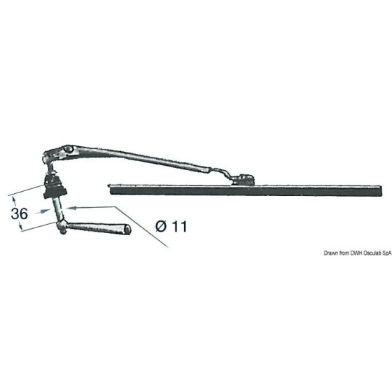 Essuie-glace manuel Variante ou Accessoires Réduit:280 mm *19.150.00*