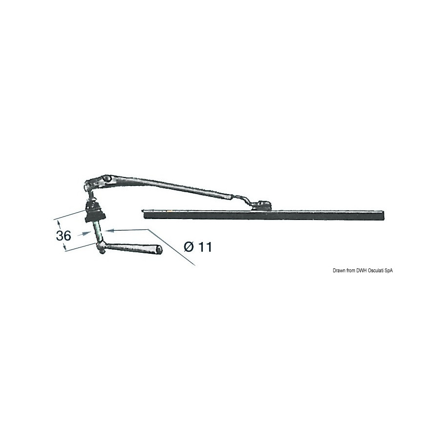 Essuie-glace manuel Variante ou Accessoires Réduit:280 mm *19.150.00*