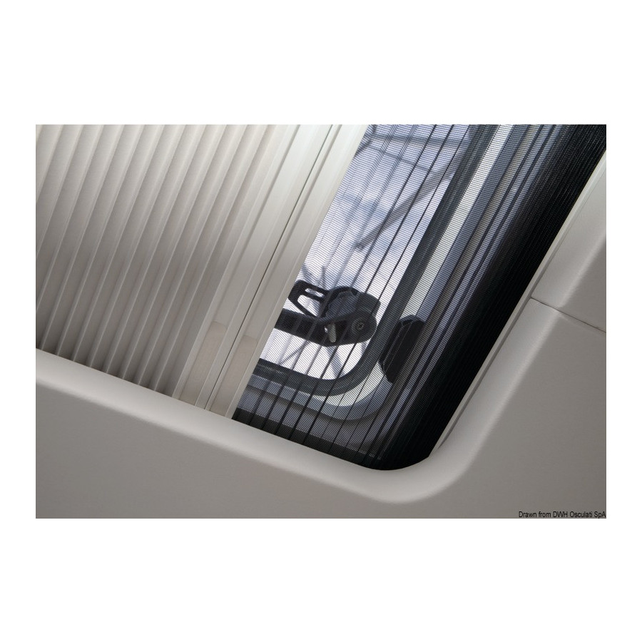 Rideau occultant et moustiquaire plissés DOMETIC Pleated SkyScreen 