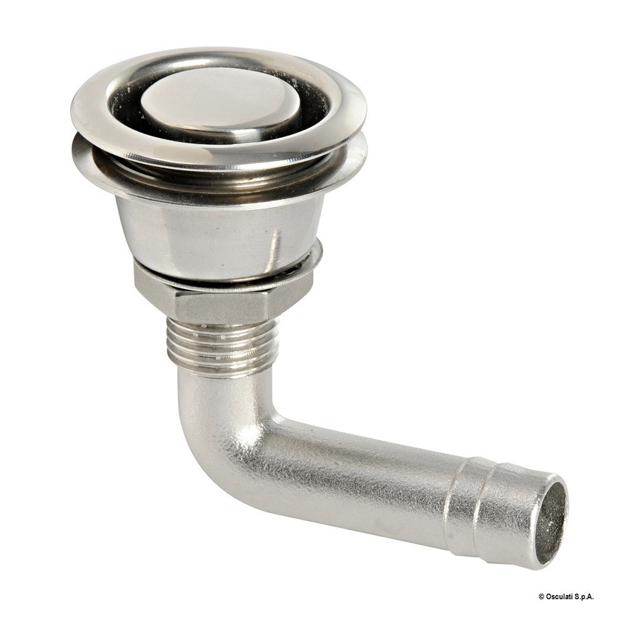 Évent pour le carburant à ras en acier inox. 