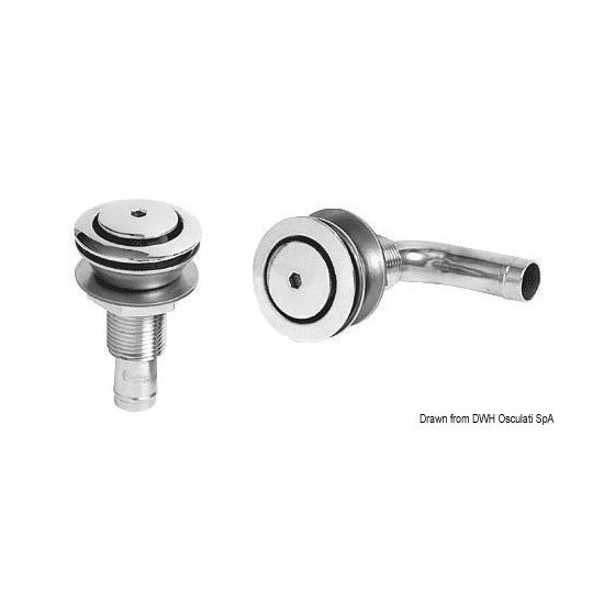 Events carburant en inox AISI 316 poli miroir 