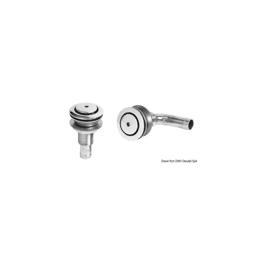 Events carburant en inox AISI 316 poli miroir 