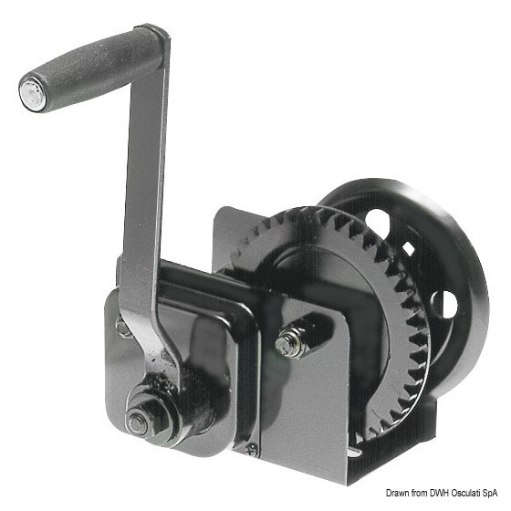 Treuil pour halage embarcations avec embrayage 