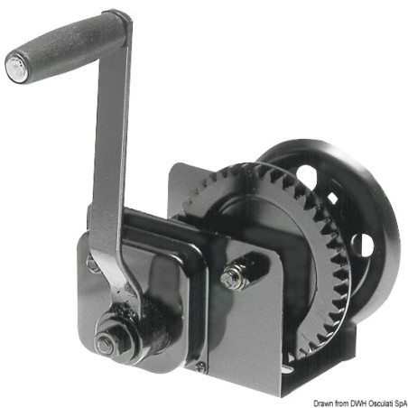 Treuil pour halage embarcations avec embrayage