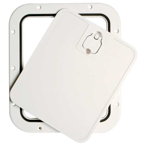 Trappe d’inspection avec façade amovible Variante ou Accessoires Réduit:façade amovible blanc 305 x 355 mm *20.302.20*