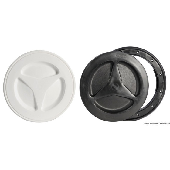 Bouchon d’inspection en polypropylène avec fermeture par rotation et à baïonnette 