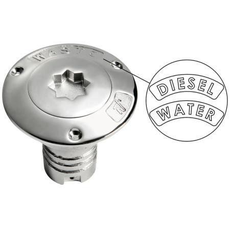Bouchon de nable type "France" en inox AISI 316 poli miroir
