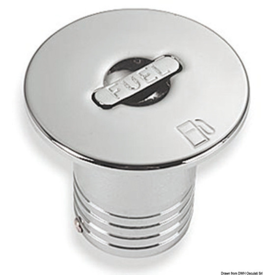 Bouchon de nable en laiton chromé Variante ou Accessoires Réduit:laiton chromé FUEL 50 mm *20.667.01*