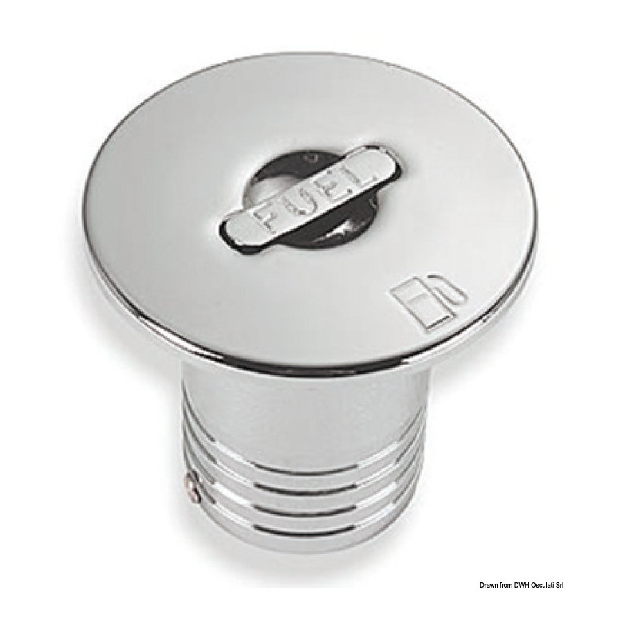 Bouchon de nable en laiton chromé Variante ou Accessoires Réduit:laiton chromé FUEL 50 mm *20.667.01*