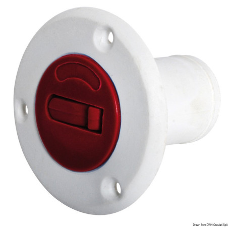 Bouchons de réservoir carburant conformes aux normes CE en nylon/fiberglass blancs