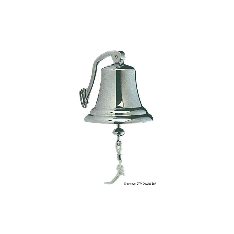 Cloche de navire réglementaire en laiton chromé 