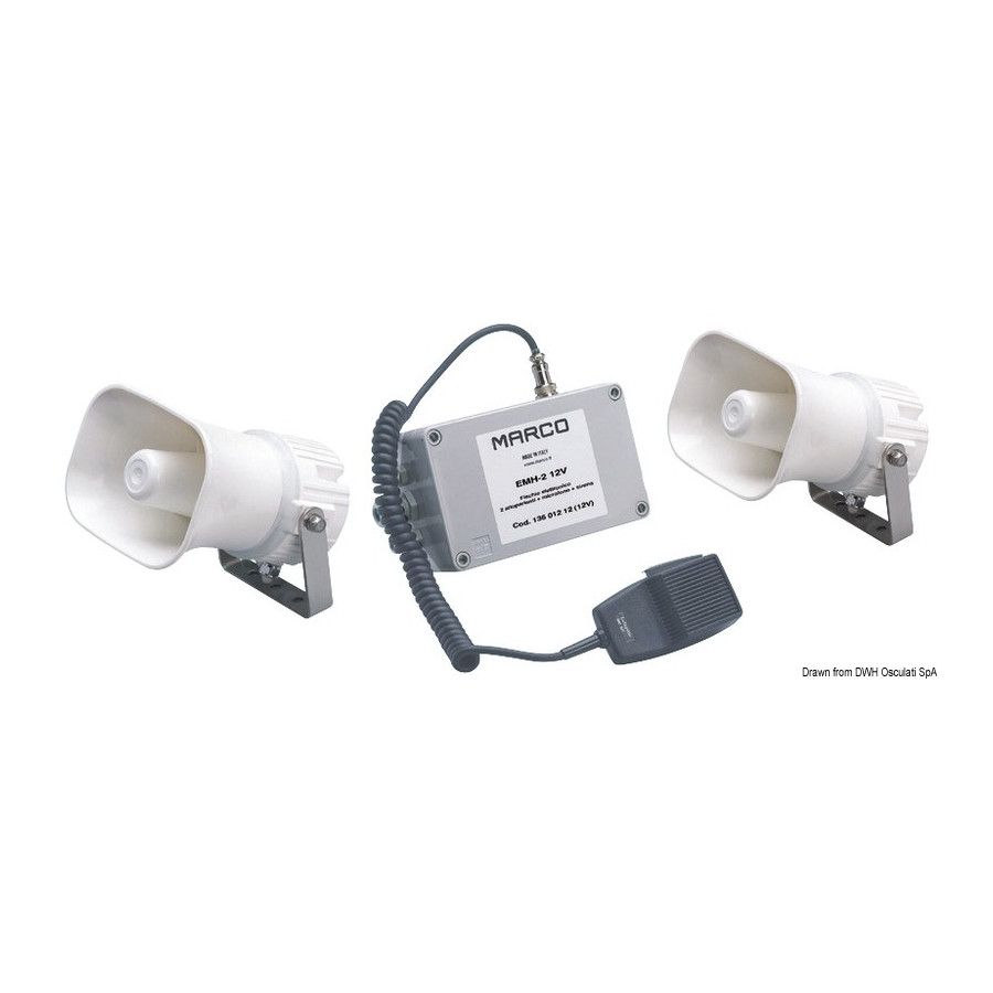 Avertisseur/sifflet électronique multifonction MARCO avec signaux codifiables 