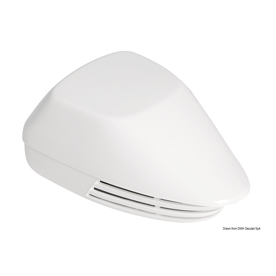 Avertisseur à membrane aérodynamique Variante ou Accessoires Réduit:membrane ABS blanc 12 V *21.449.00*
