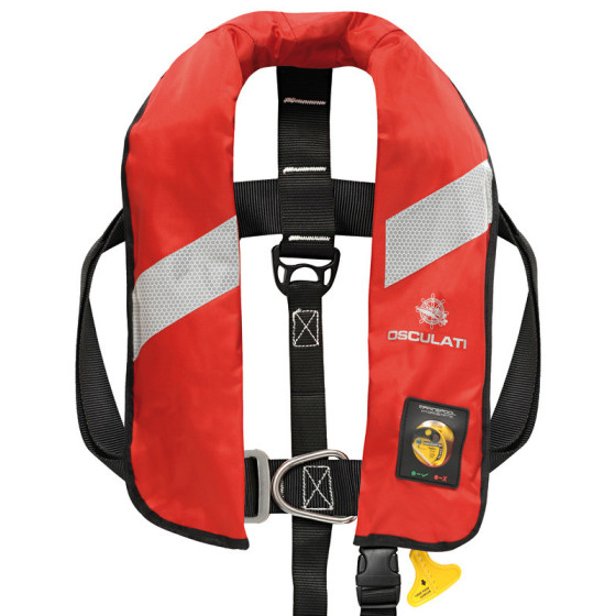 Gilet autogonflable "Security" avec gonflage automatique hydrostatique HAMMAR - 165 N (EN ISO 12402-3) 