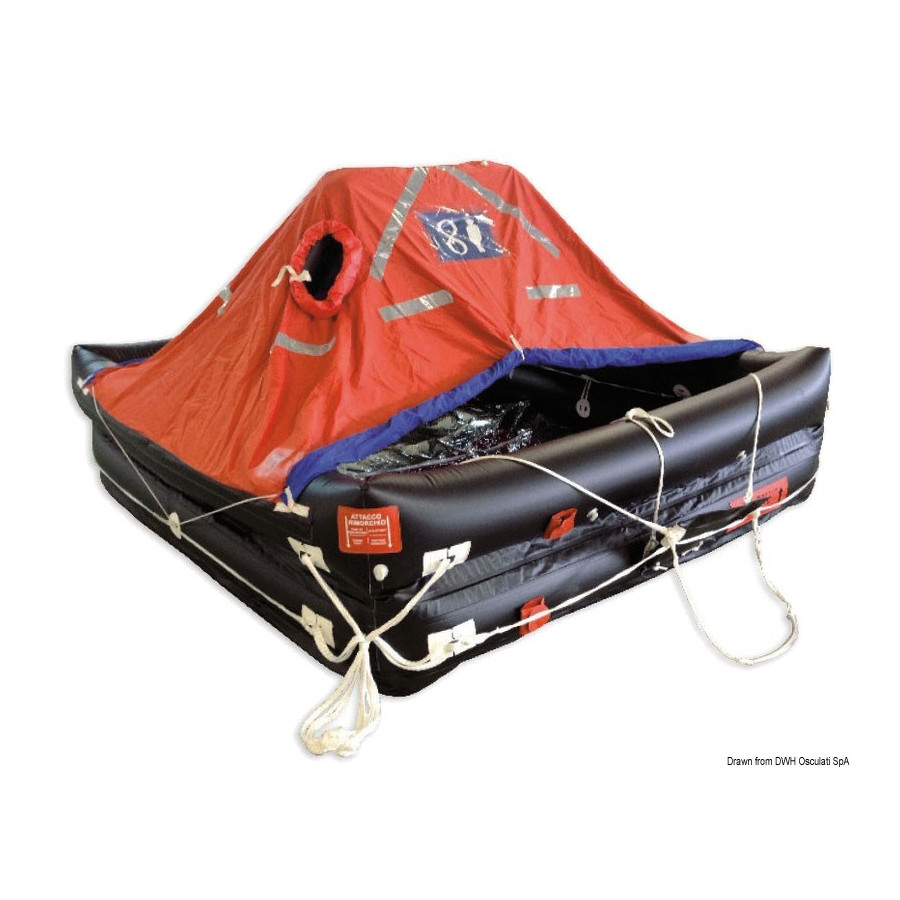 Radeau professionel autogonflable Deep-Sea Compact - Solas MED 