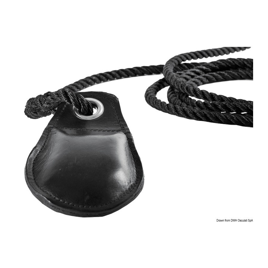 Lance-amarre en cuir 