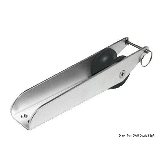 Davier de proue avec goupille de sécurité Variante ou Accessoires Réduit:proue inox 280 x 55 mm *01.118.83*